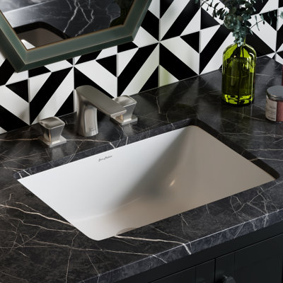 Lavabo de salle de bain rectangulaire encastré Plaisir 21