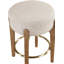Tabouret de comptoir rembourré en tissu Maud-121555416