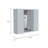 Ellegrini 1-Drawer Medicine Cabinet White