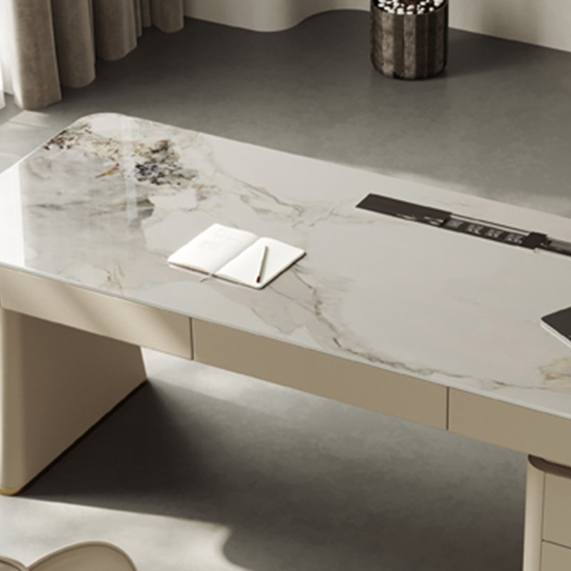 Bureau à dalle de roche antimicrobienne Original, H 29,52 po x l 78,74 po x P 27,55 po