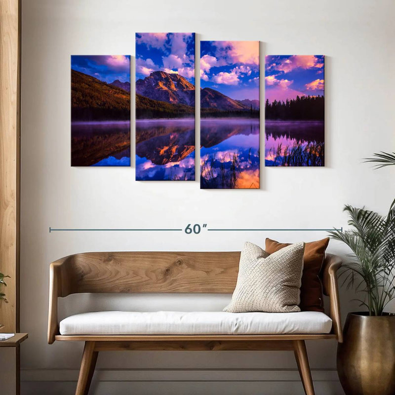Alvord Grand Teton, ciel printanier, H 32 po x l 52 po