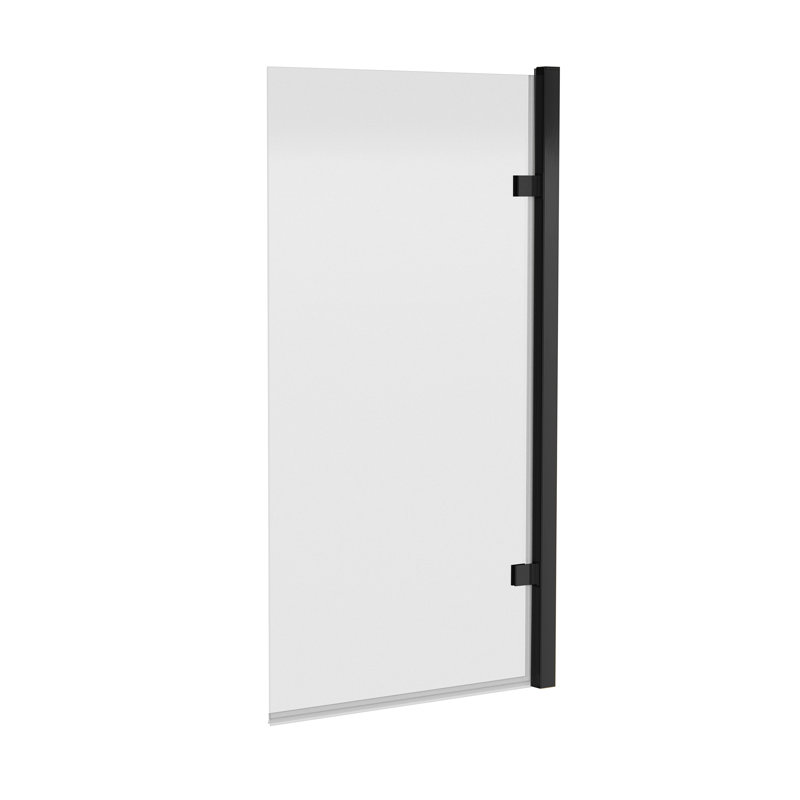 Pacific 815mm - 830mm W x 1520mm H Hinged Semi-Frameless Tub Door with Clear Glass