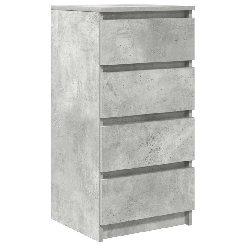 Sideboard 37.5X35x76 Cm Engineered Wood, Concrete Grey