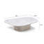 Jade Low Coffee Table with Calacata Marble