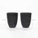 Mediterranean Tall Tapered Round Plastic Pot Planters Set