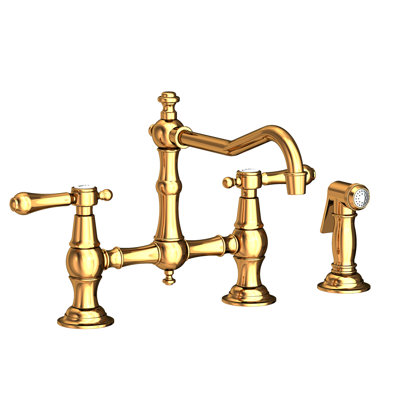 Chesterfield Kitchen Bridge Faucet with Side Spray