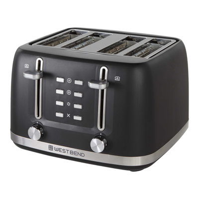 West Bend 4-Slice Toaster, in Black