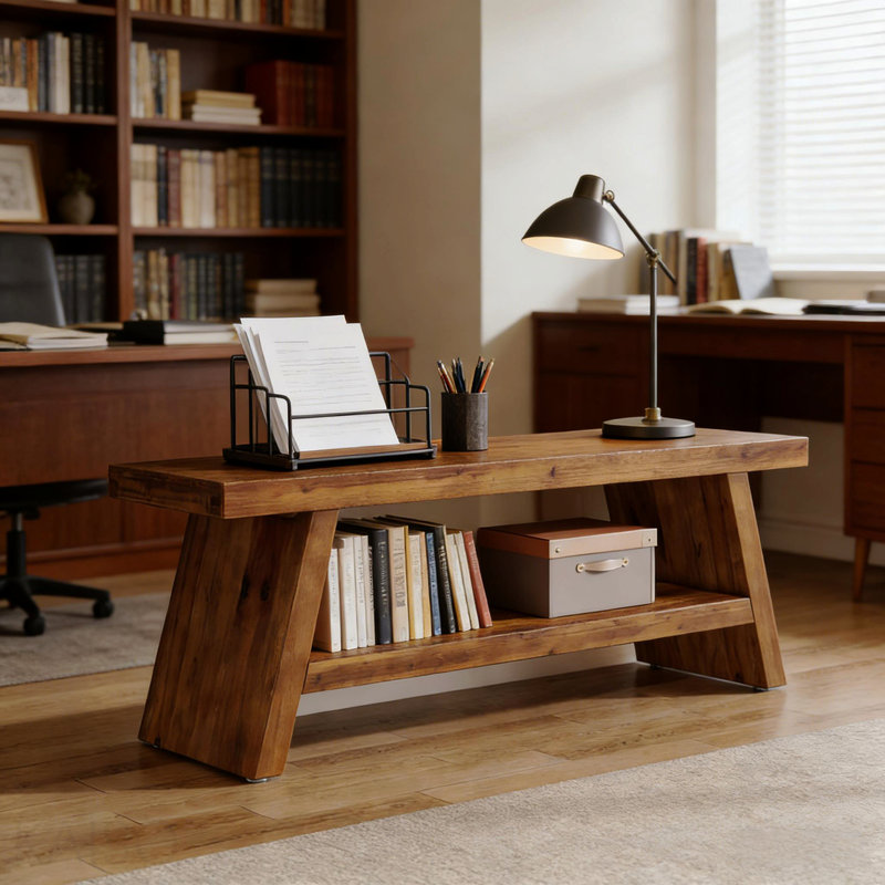 Rectangular Shoe Storage Bench, 2-Tier for Entryway/Bedroom