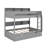 Bunk Bed With Trundle & Built-In Storage Shelves, Space-Saving Wooden Bunk Bed-1286261083-1286261076