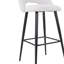 Milda Upholstered Counter Stool with Metal Frame