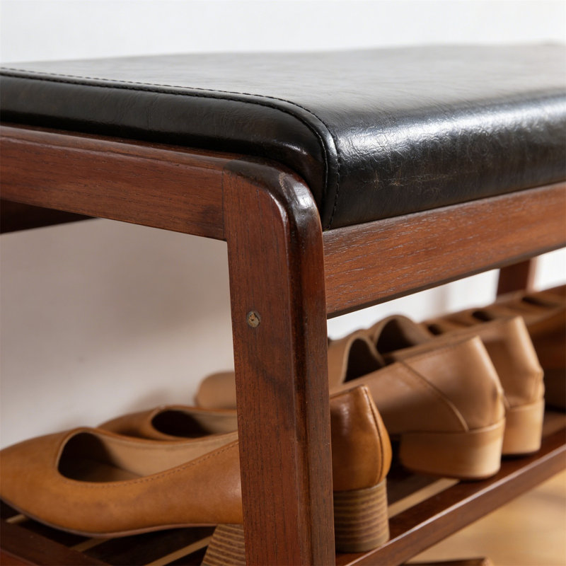 Range-chaussures en bois de qualité supérieure pour la maison, H 31,5 po x l 16,54 po x P 11,81 po