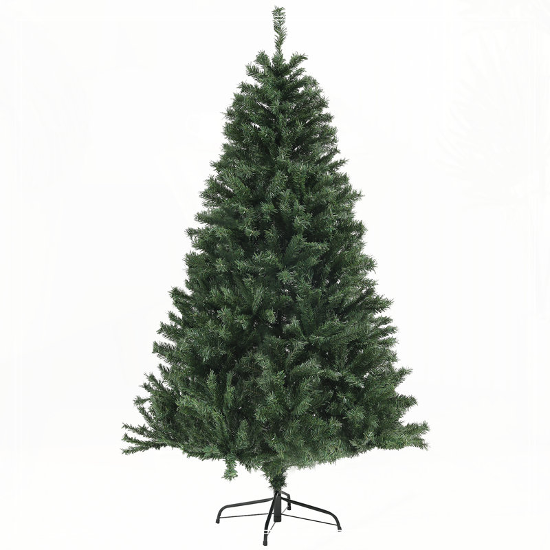 Arbre de Noël artificiel, H 5,9 pi, Vert