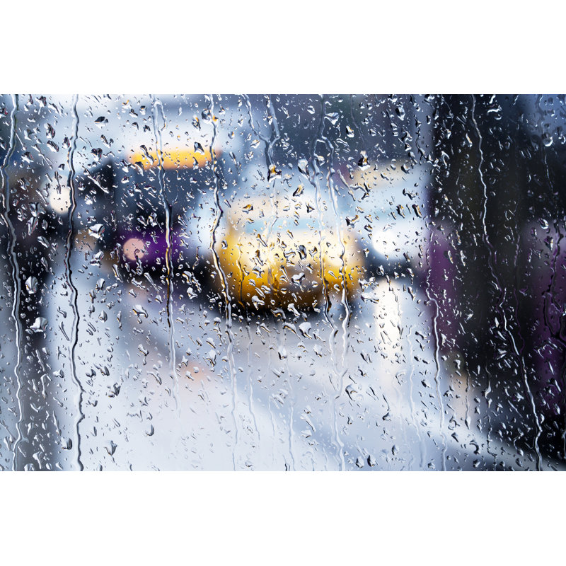 Condensation On A Windowpane,Raindrop,Bubble by Sezer Alcinkaya - No Frame Print on Canvas, 51cm H x 76cm W