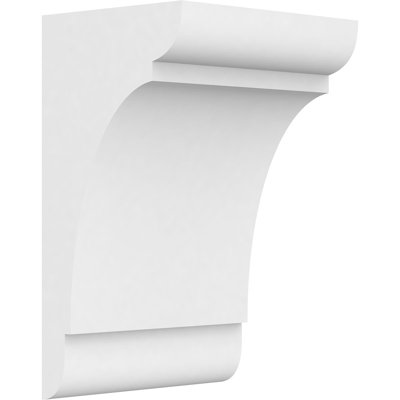 Corbeau en PVC de qualité architecturale standard de l 5 po x P 4 po x H 8 po