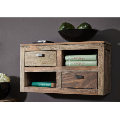 Nature Rosewood Solid Wood Floating Shelf