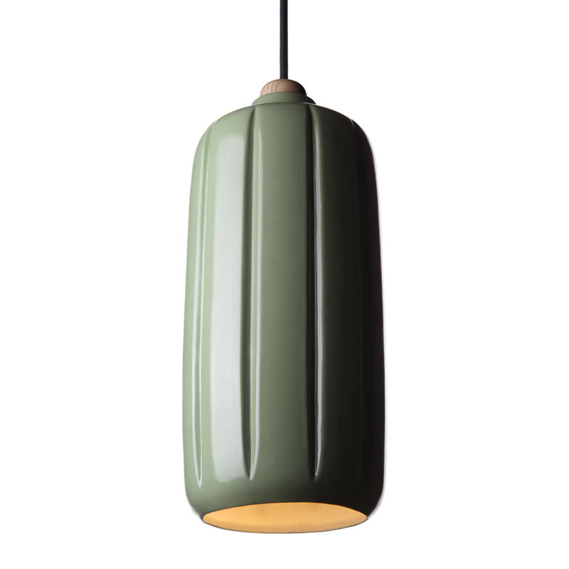 Alissa 1 - Light Jar Pendant, Green, Large