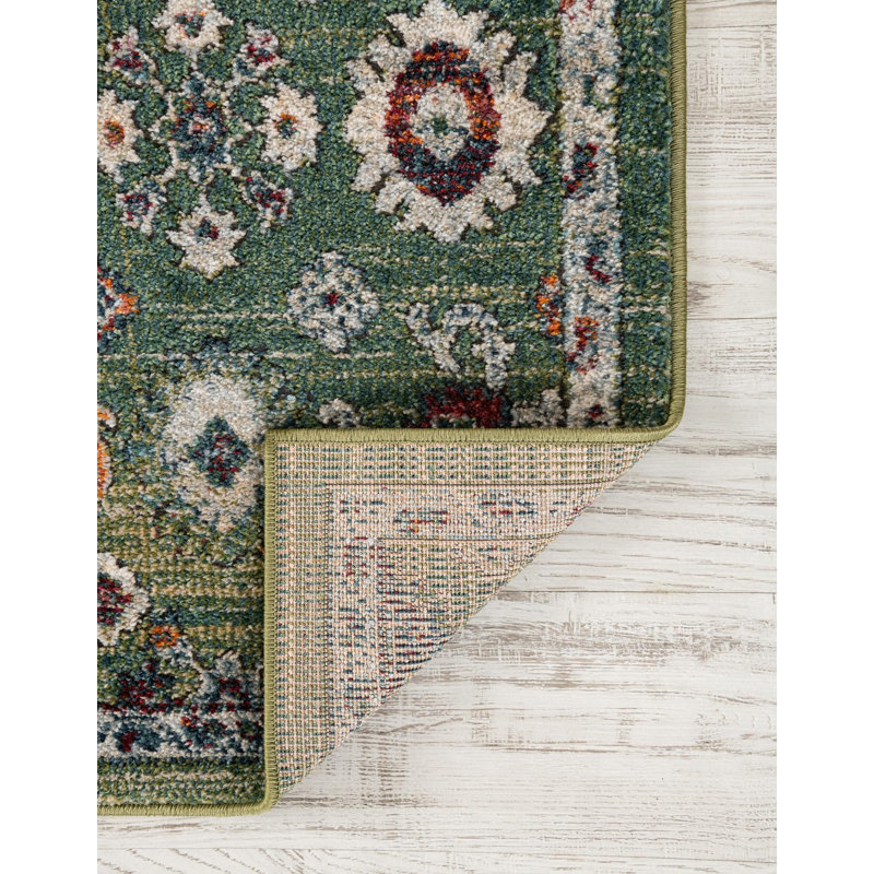  Isabella Rug, Green, Rectangle 9' x 12'