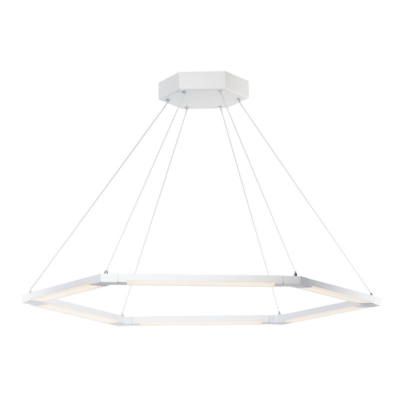Burwell 6 - Light Dimmable LED Geometric Chandelier