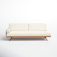 Elsmere 81'' Convertible Sofa - Cream Upholstered