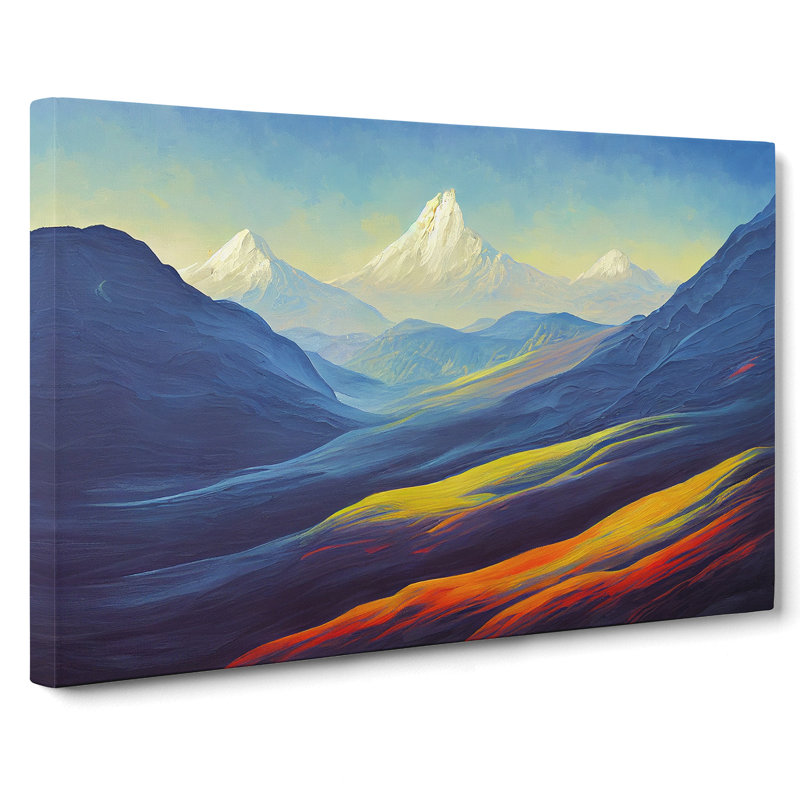 Vibrant Mountain Landscape - Wrapped Canvas, 40cm H x 60cm W x 3cm D