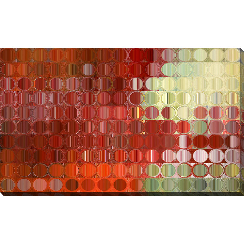 «Circles and Squares 42», impression, H 36 po x l 60 po x P 1,5 po, Toile tendue