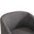 Applewold Upholstered Gray Cotton Blend Swivel Barrel Chair with Solid Wood Base-114606126