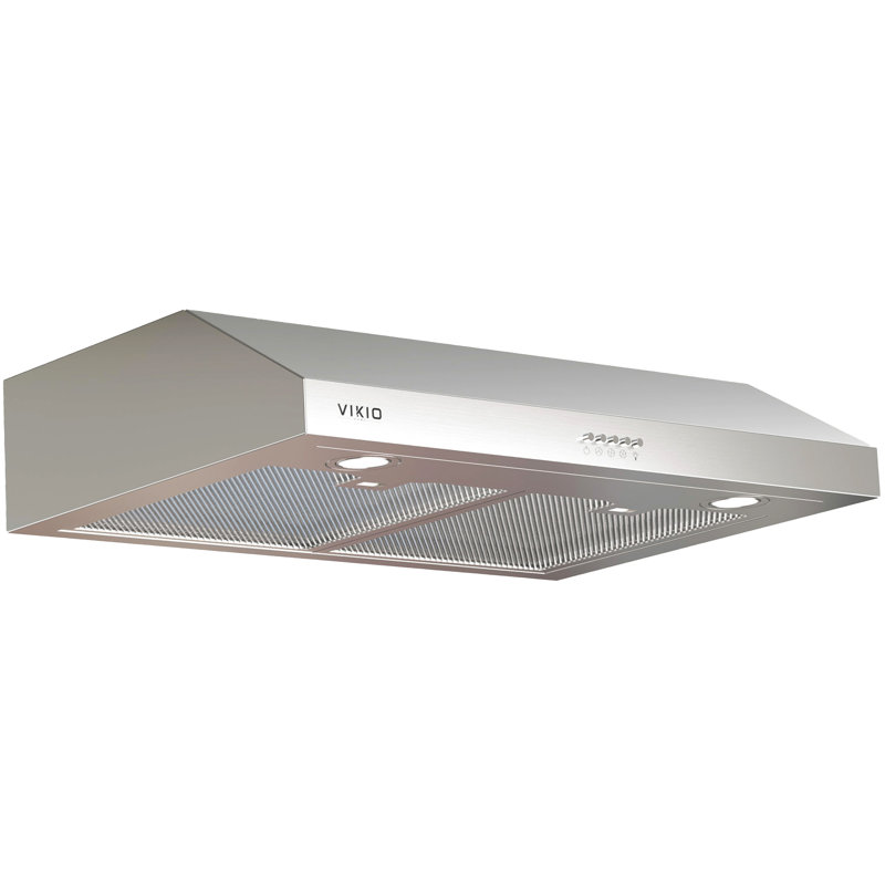 VIKIO 30" 500 CFM Ducted Under Cabinet Range Hood With LEDS And Mesh Filter, Stainless Steel