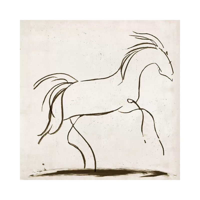 Horse II by Tom Reeves - Wrapped Canvas Print, 30.48 cm H x 30.48 cm W