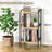 Vebreda 3-Tier Industrial Bookshelf, Rustic Wood and Metal Bookcase