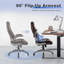  Fauteuil de direction ergonomique à haut dossier en cuir PU Marisol avec accoudoirs réglables-595216360