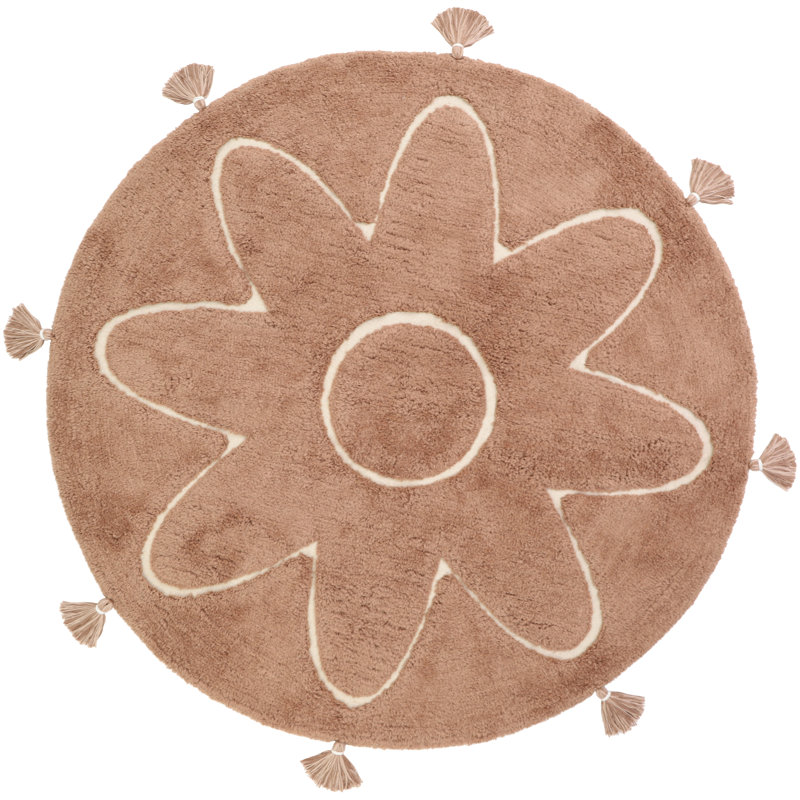 Cluck Hand Tufted Cotton Brown Rug