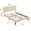 Ensemble de chambre avec lit plateforme 3 pièces Keyona-1175882814-1175882809