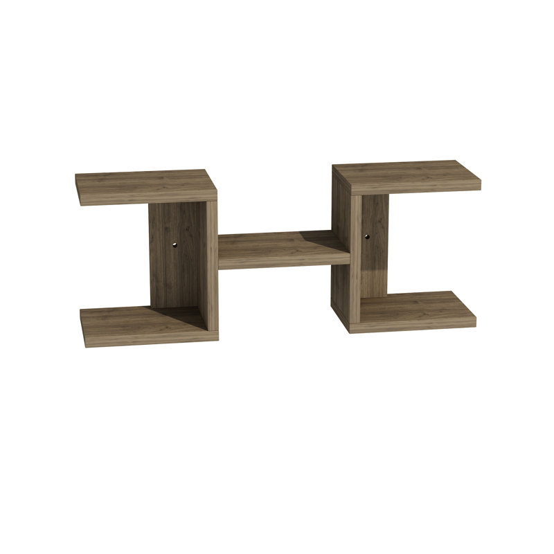 Emmersen 5 Piece Floating Shelf, Walnut
