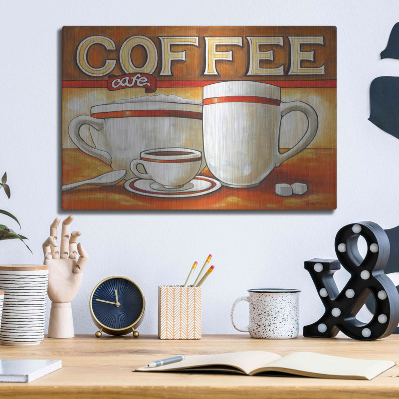 «Coffee Cafe» de luxe par Cathy Horvath-Buch «Coffee Cafe» par Cathy Horvath, H 12 po x l 16 po