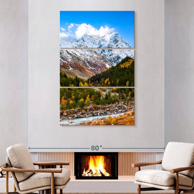 Alvord Swiss Alps Autumn, 74'' H x 48'' W