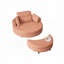 Fauteuil demi-tonneau avec repose-pieds avec rangement-114374391