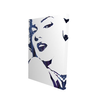 Marilyn Monroe in Blue - Bedroom Canvas Art for Home Decor