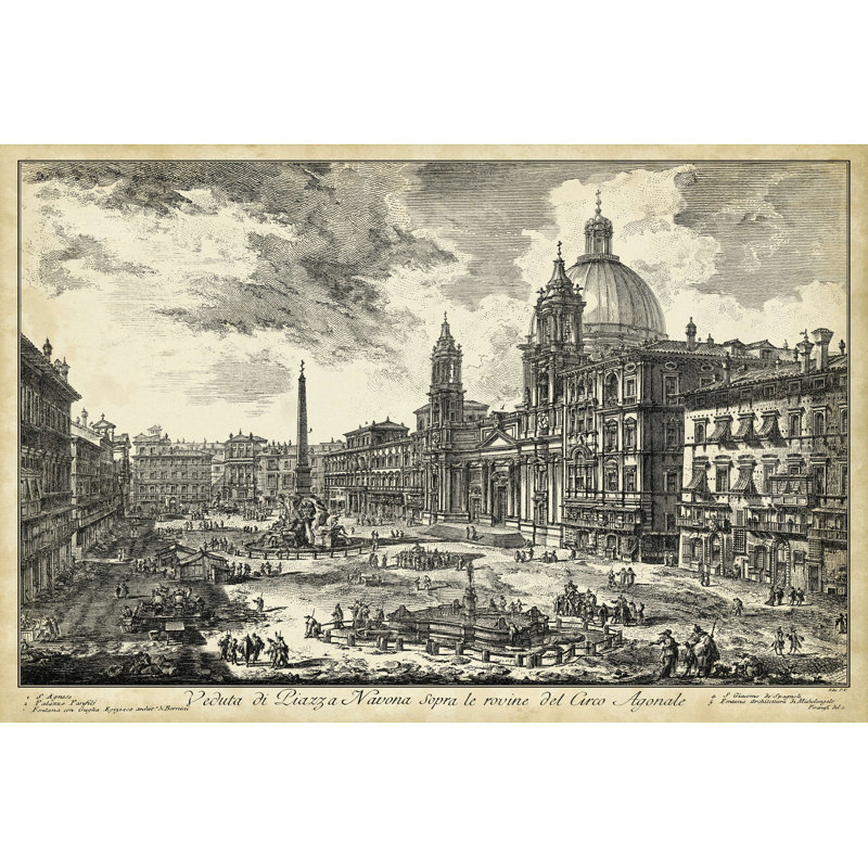 Veduta Di Piazza Navona, H 8 po x l 12 po