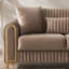 Causeuse convertible en tissu de velours Melody