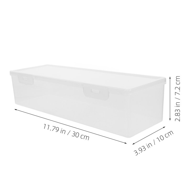 2Pcs Refrigerator Food Crisper Rectangular Leaf-Proof Stackable Toast Boxes