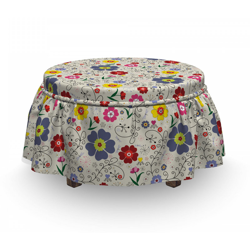 Box Cushion Ottoman Slipcover