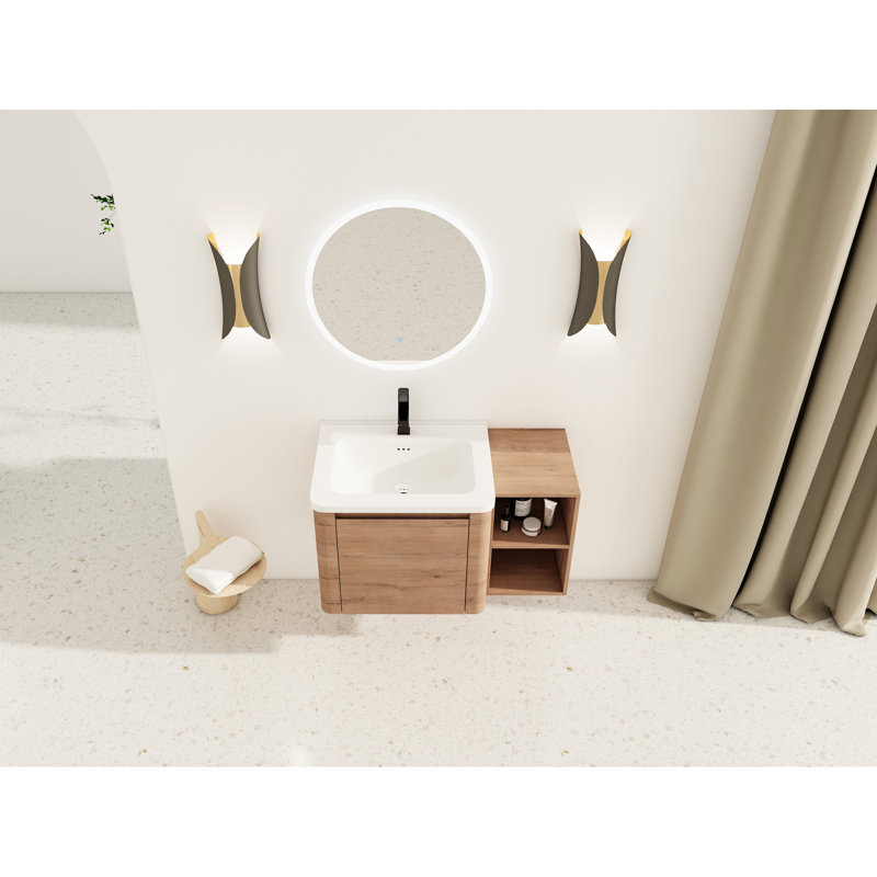 Ensemble de meuble-lavabo mural Ishiro Contemporary, 36"