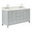 Cambridge 67'' Double Bathroom Vanity with White Quartz Top-90865183