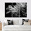 «Black and White Anemoner Color Photo III - Coastal Coral Under Water», ensemble d'art sur toile
