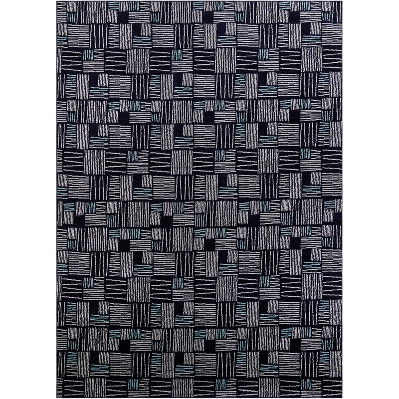 Anaka Synthetic Geometric Indoor Rug, Rectangle 10' x 14'1"