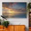 Partage le coucher de soleil - reproduction sur toile tendue-1384587831