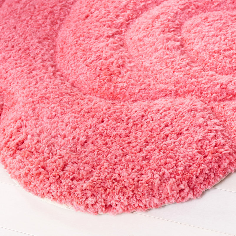 Kateleigh Novelty Hand Tufted Performance Floral Rug, Round 6'