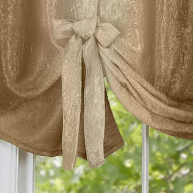 Velia Sheer Curtain Single Panel, Sandstone