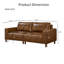 Courbes de style Mid-Century, cuir de polyuréthane respirant, pieds en bois massif, assemblage sans outils en 30 minutes, luxe adapté aux appartements-1244149021-1244149024-1244149025