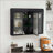 3-Door Arched Wall Mounted Glass Cabinet-126619740